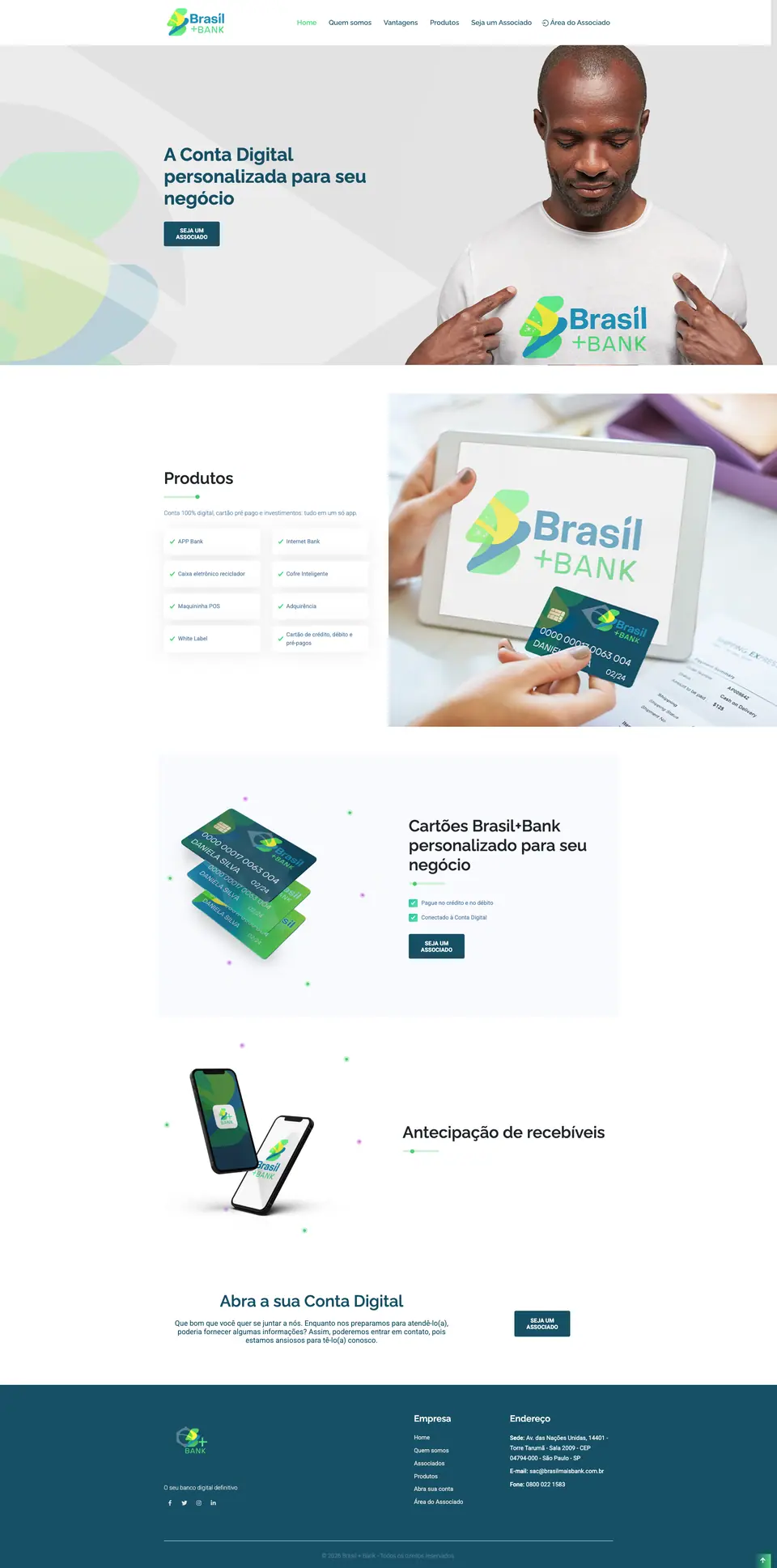 BRASIL MAIS BANK Desktop - Custom software interface preview
