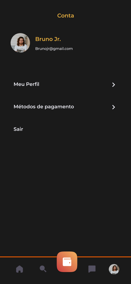 Hurry Mobile-app - Custom software interface preview
