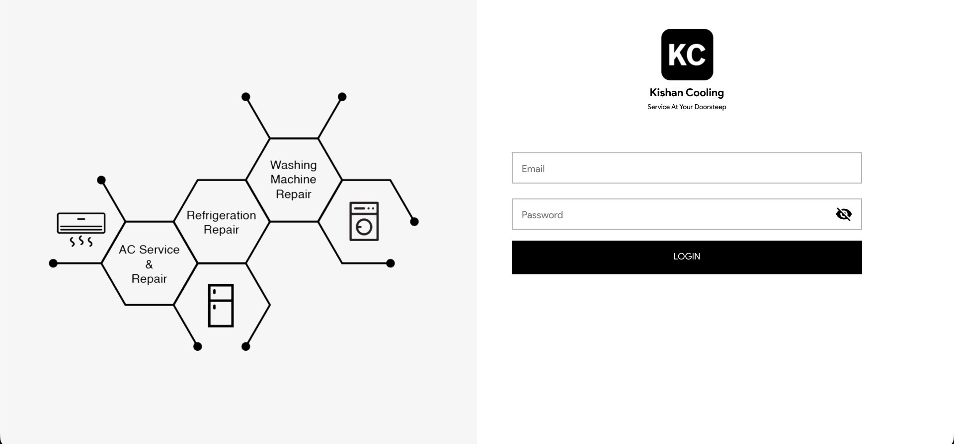 KishanCooling Desktop - Custom software interface preview