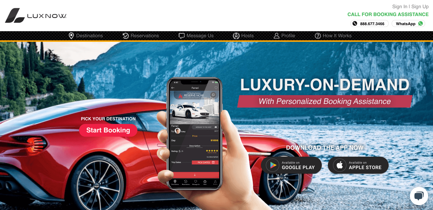 LuxNow App - Custom software interface preview