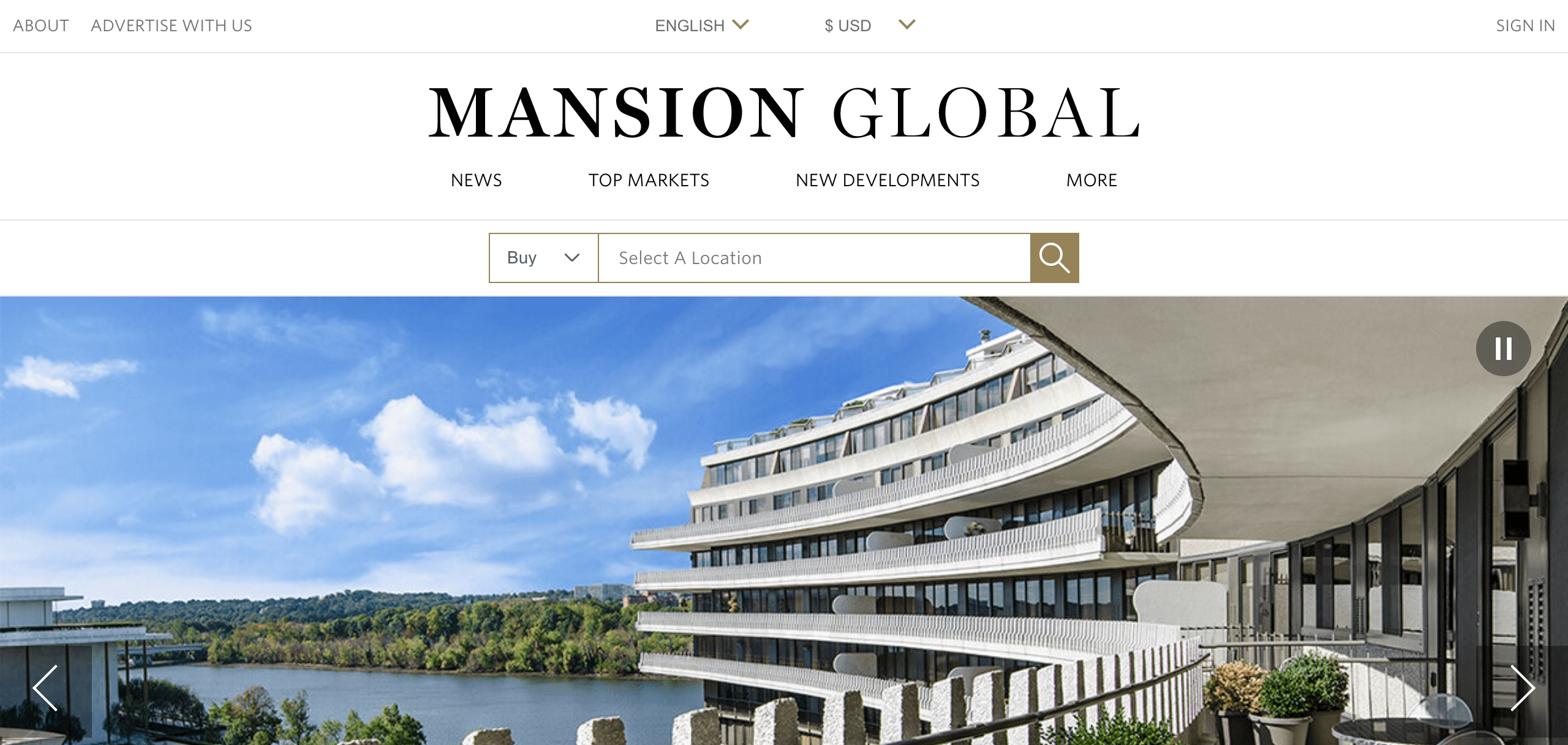 Mansion Global Desktop - Custom software interface preview