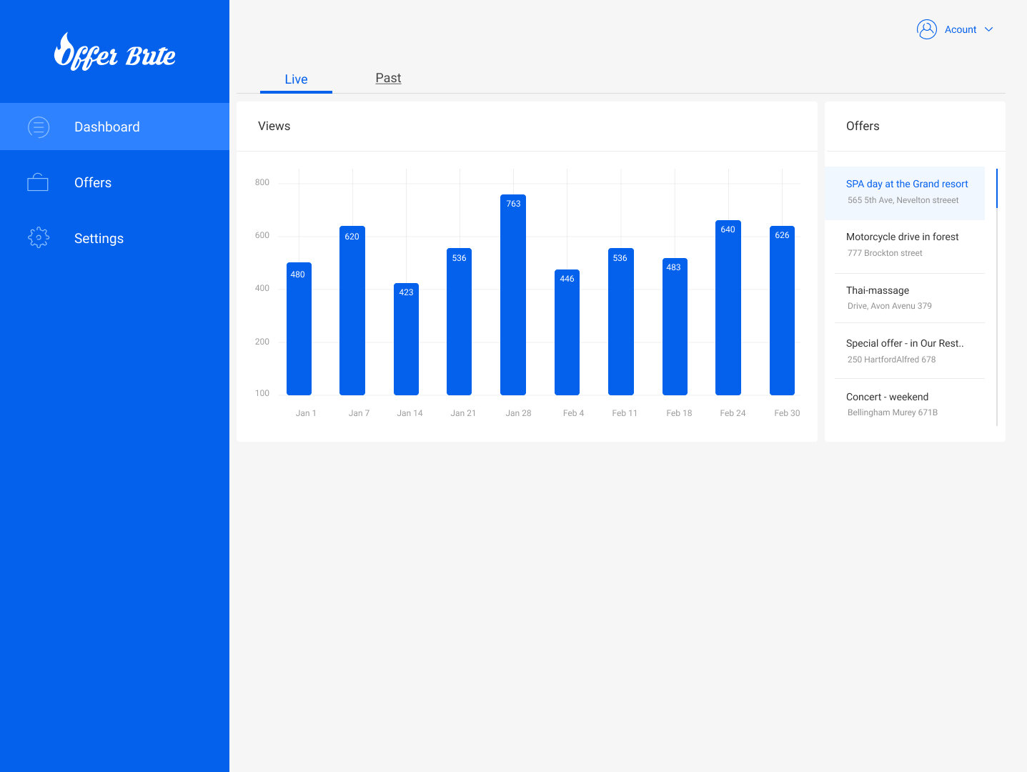 OfferBrite Desktop - Custom software interface preview