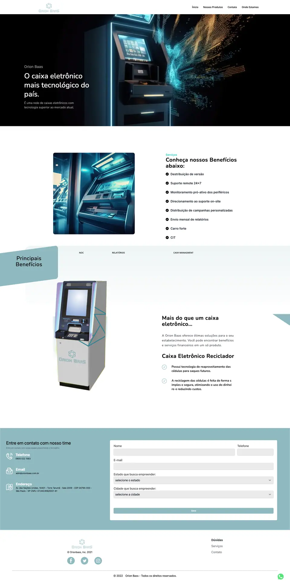 Orionbaas Desktop - Custom software interface preview