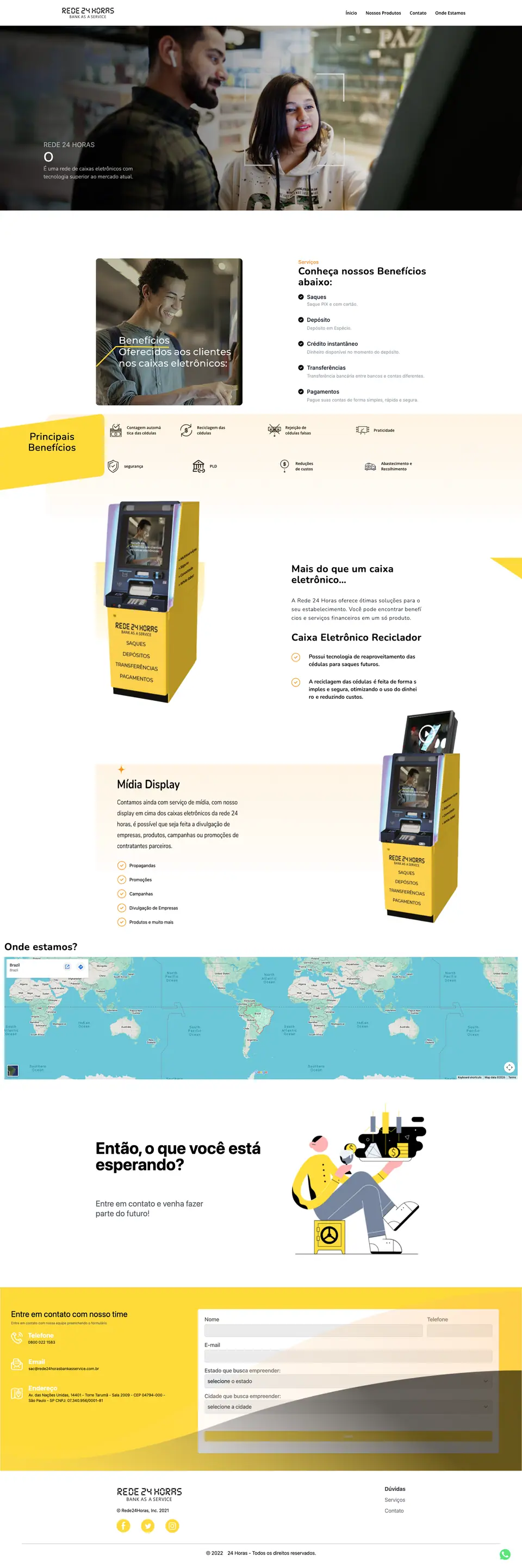 REDE 24 HORAS Desktop - Custom software interface preview